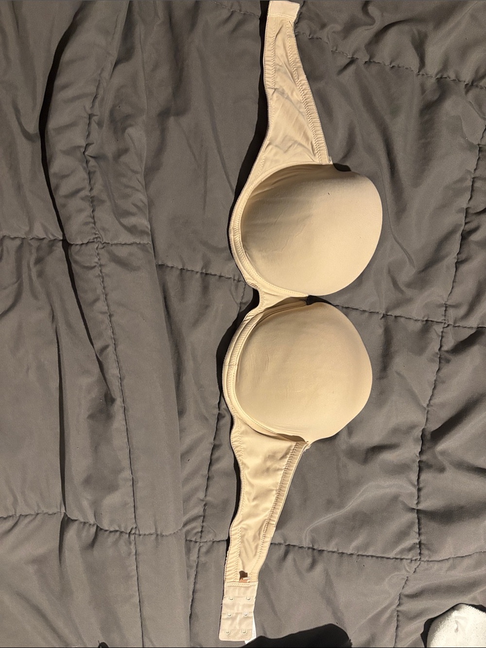 Beige strapless Bra - Padded Underwire